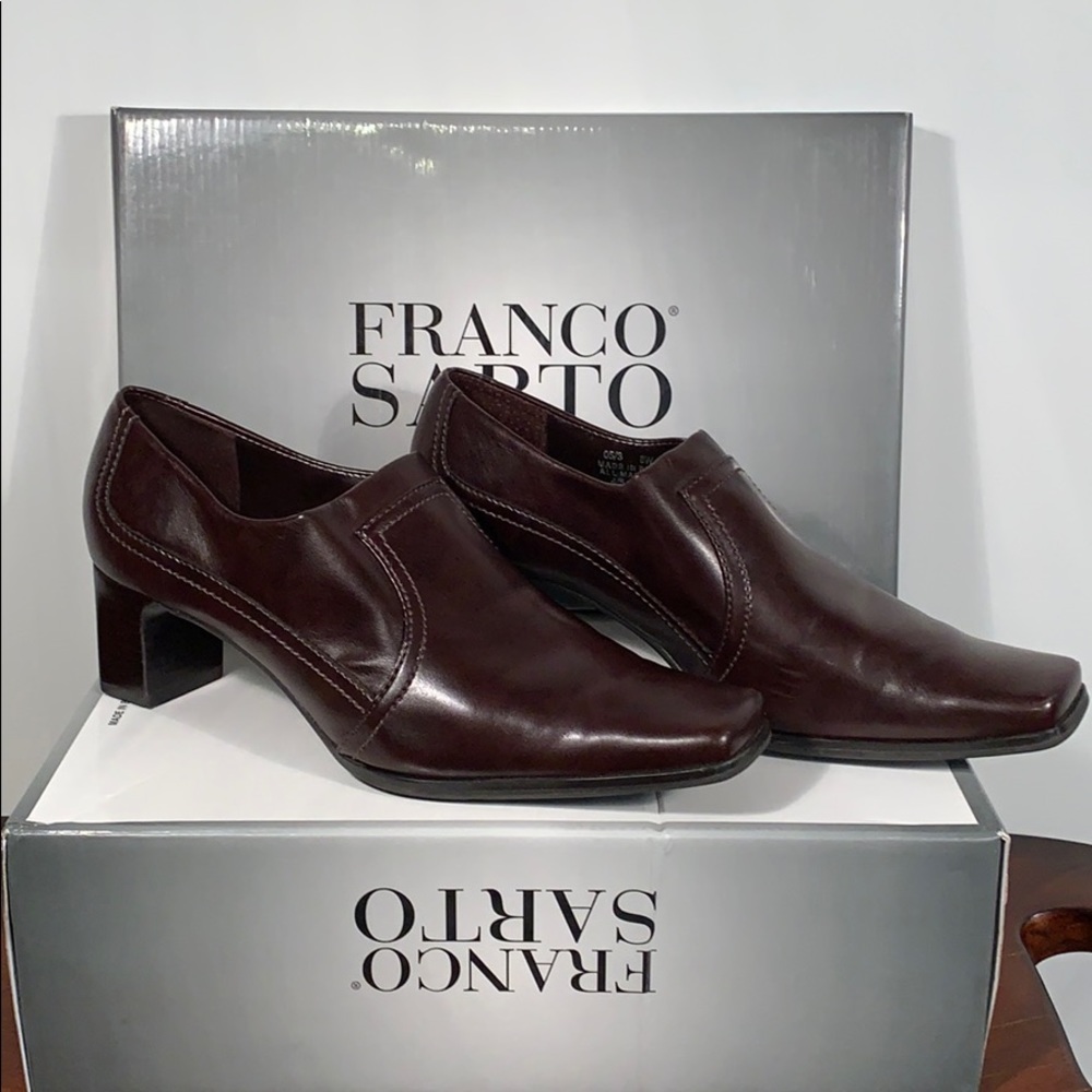 Franco Sarto Marmo Heel in Espresso 8W Never Worn!